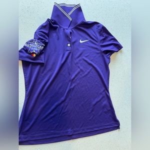 Woman’s Nike purple polo shirt